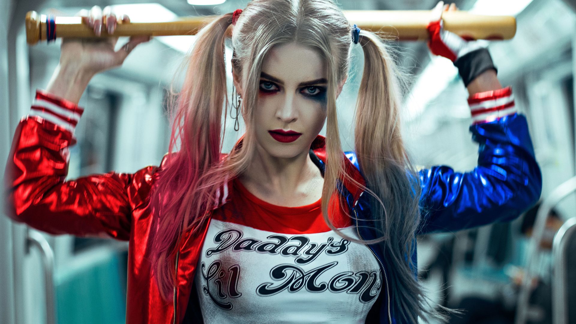 The character of the film Suicide Squad Harley Quinn with a