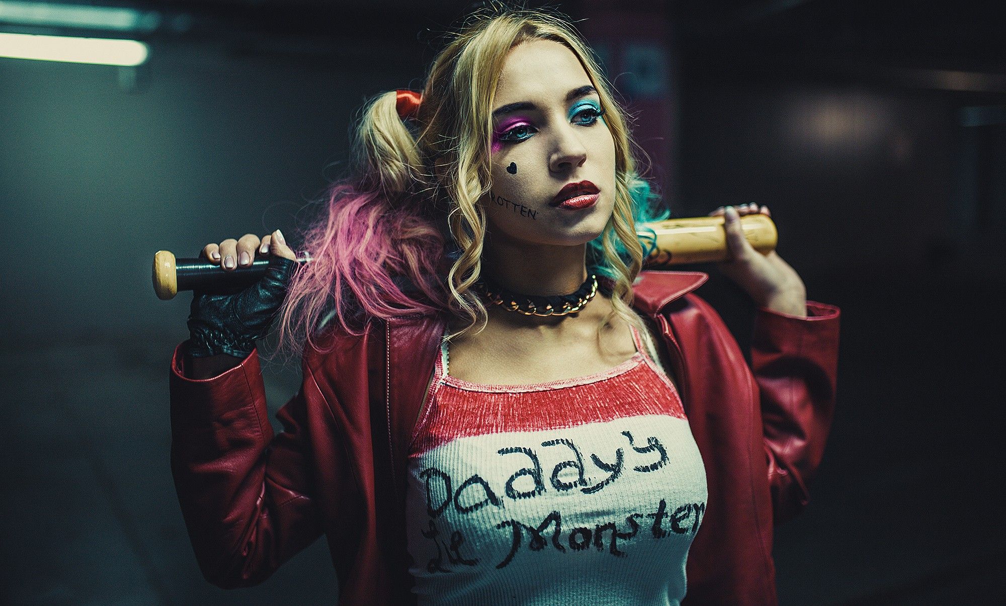#Harley Quinn, #model, #women, #baseball bats, #cosplay