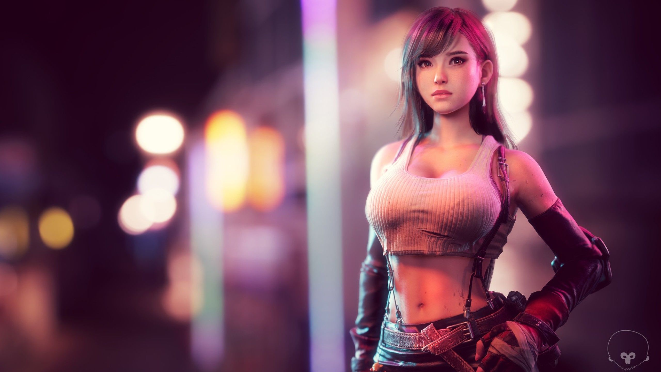 I animated this Tifa art into live wallpapers with light and dark versions  : r/wallpaperengine