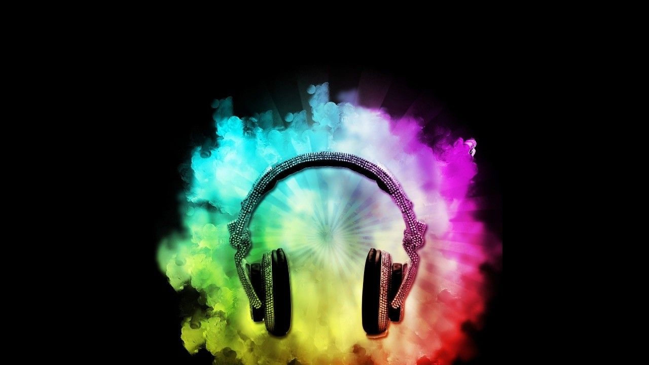 Headphones Music, rainbows wallpaper. Headphones Music, rainbows