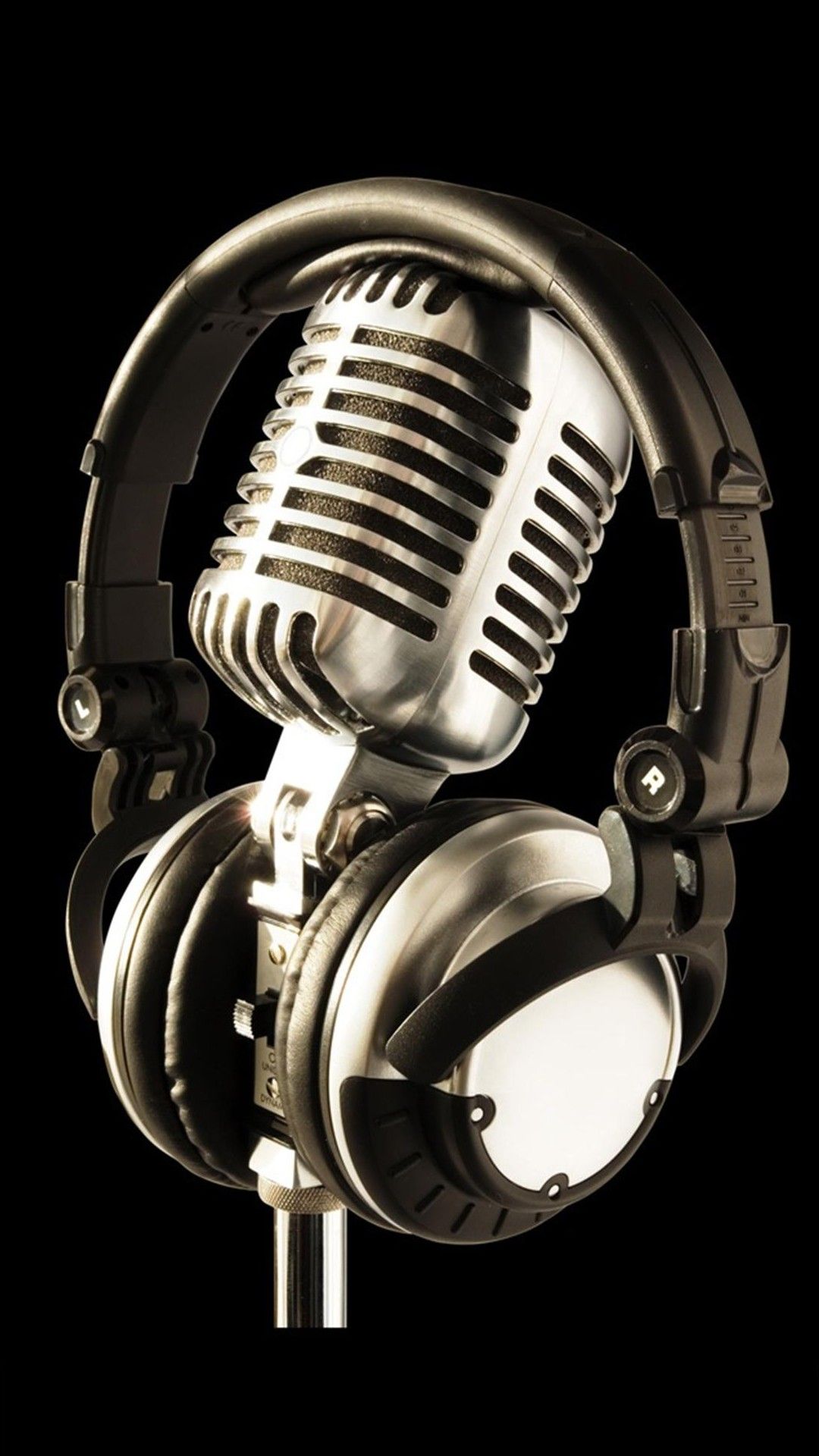 Mic And Headphones Android Wallpaper free download