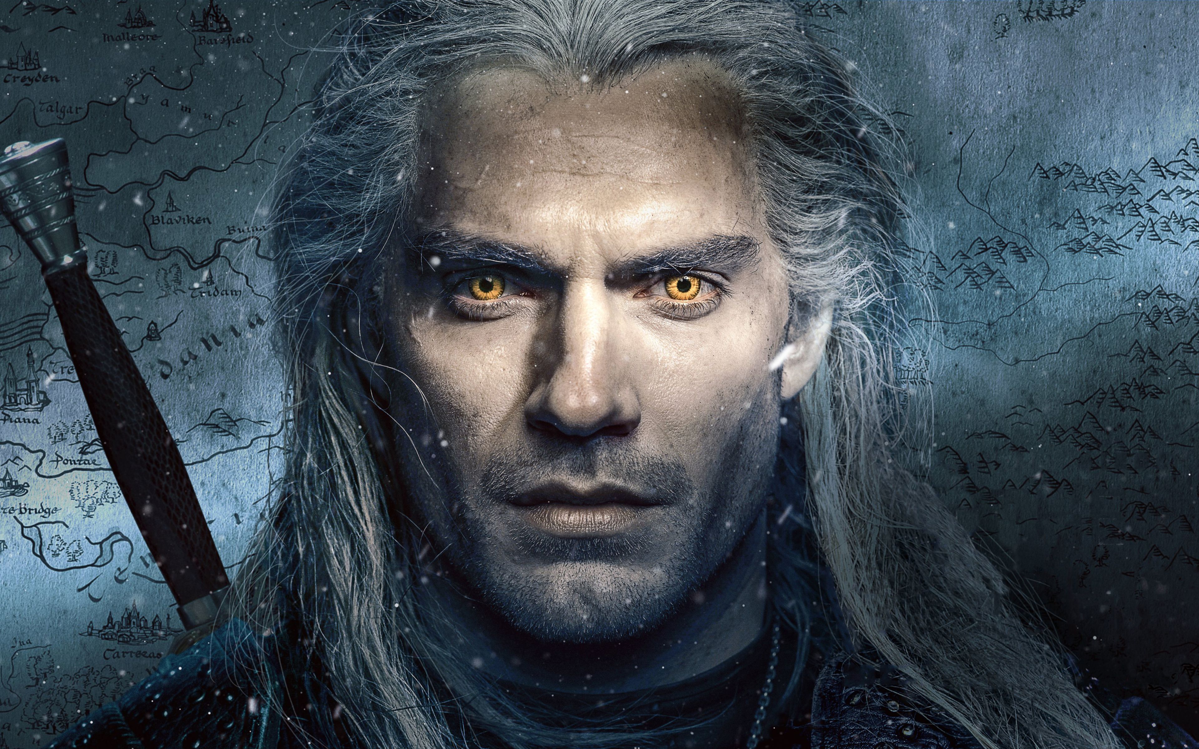 Henry Cavill The Witcher Poster 4K 4K 3840x2400