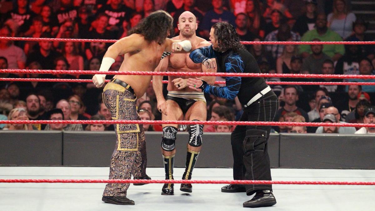 Dean Ambrose & The Hardy Boyz vs. The Miz, Cesaro & Sheamus