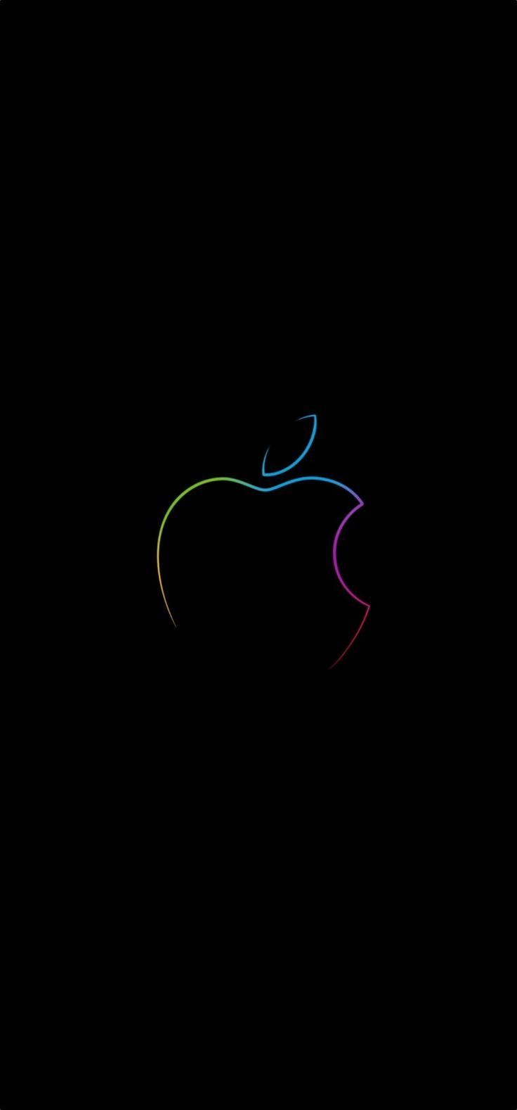 Rainbow Trace Apple. Hintergrund iphone, Apple hintergrundbilder