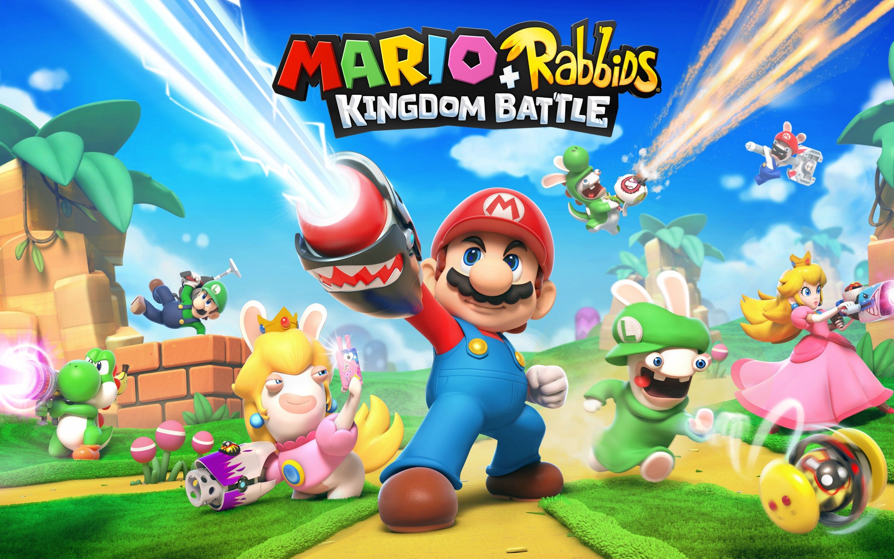 Wallpapers Mario + Rabbids Kingdom Battle, Nintendo Switch, 4K