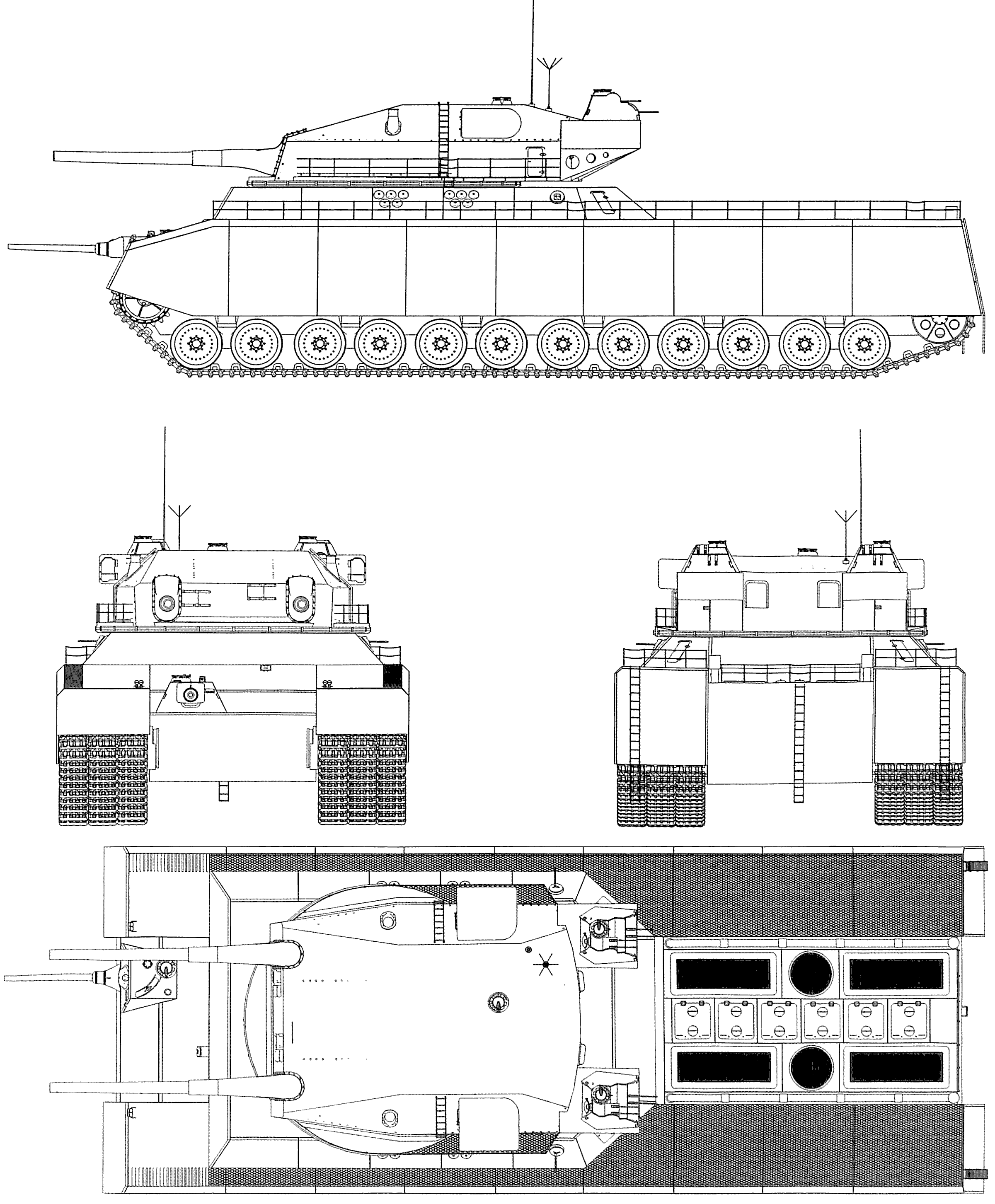 Landkreuzer P. 1000 Ratte blueprint. Tanks military, Armored