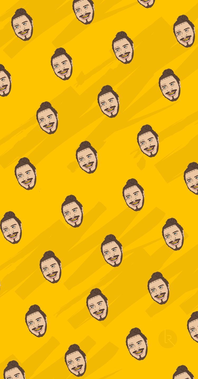 Post Malone Wallpaper (Yellow)