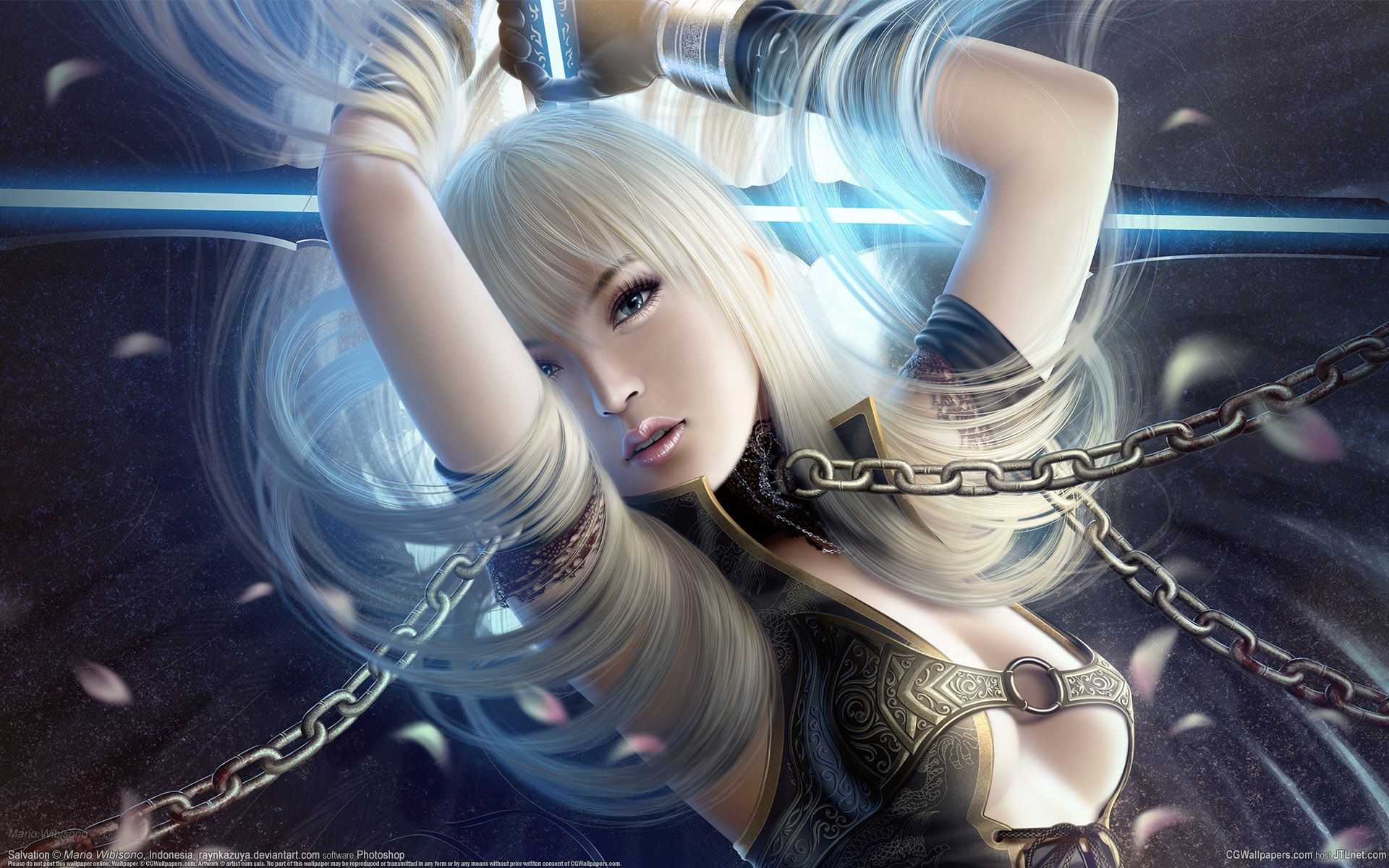 Nice 3D anime beauty HD wallpaper