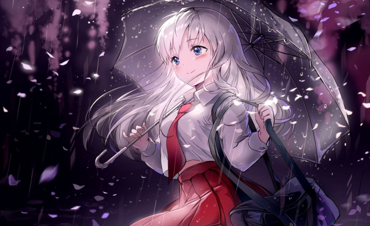 Raining Anime Wallpaper