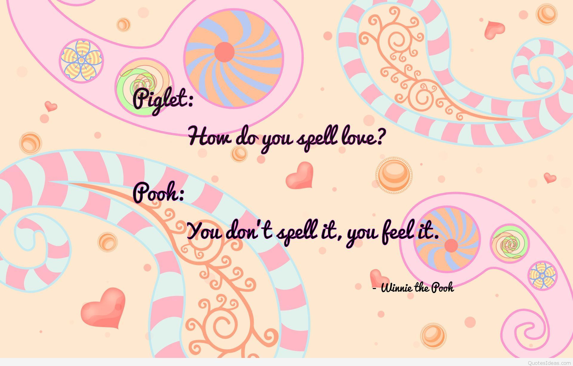 Quotes Pooh Wallpaper HD Desktop