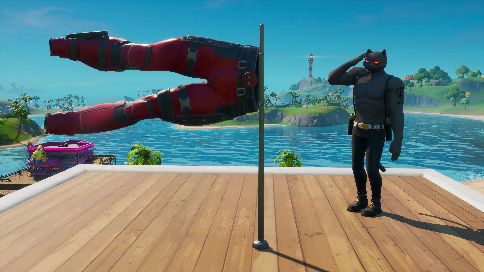 Fortnite Deadpool's pants locations: Where to salute Deadpool's