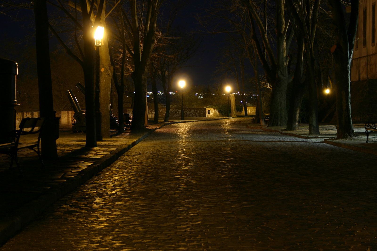 Empty Street at Night. empty street by MrMike89. Night aesthetic