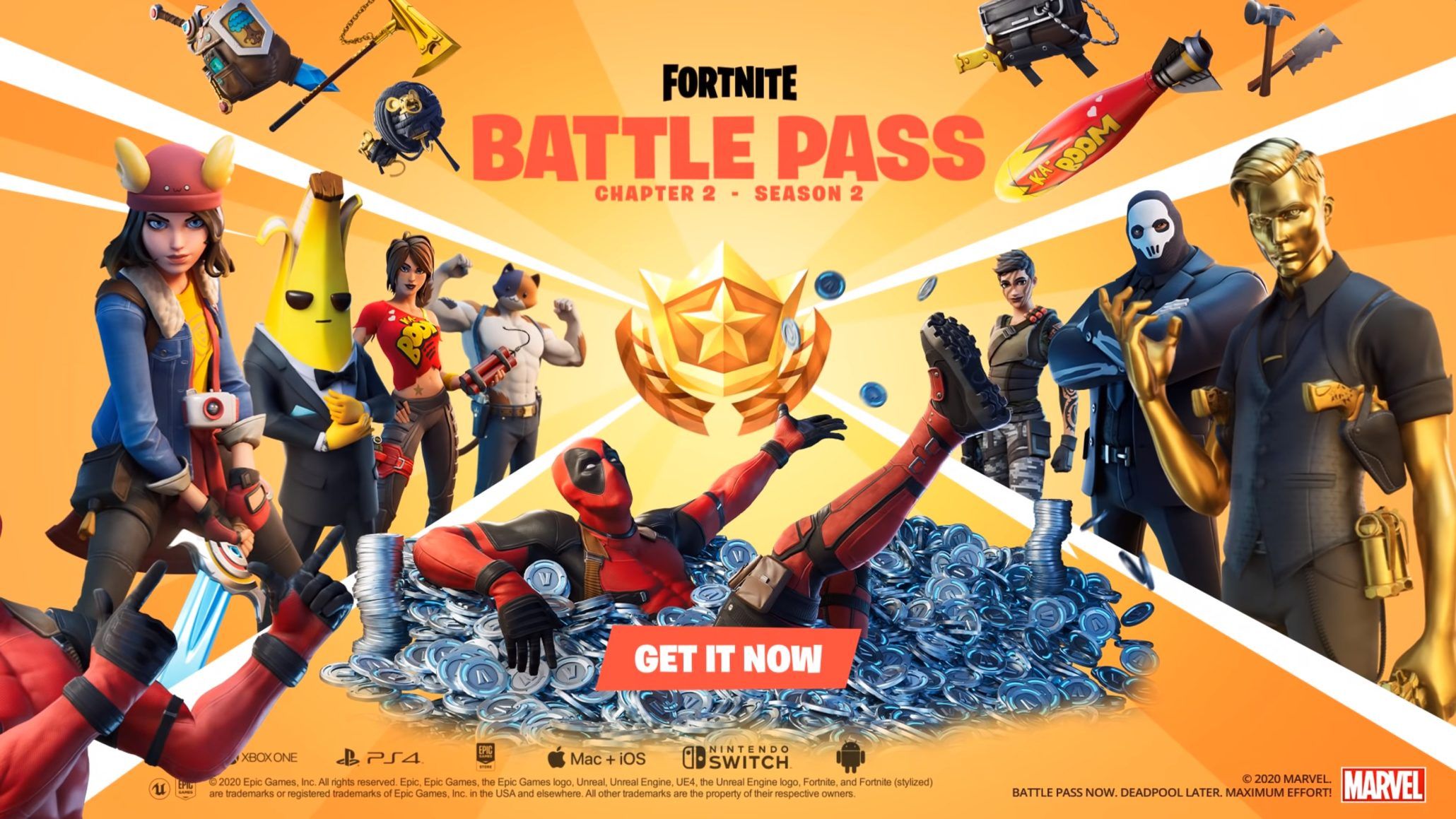 Fortnite Chapter 2 Season 2 Out Now, Featuring Deadpool