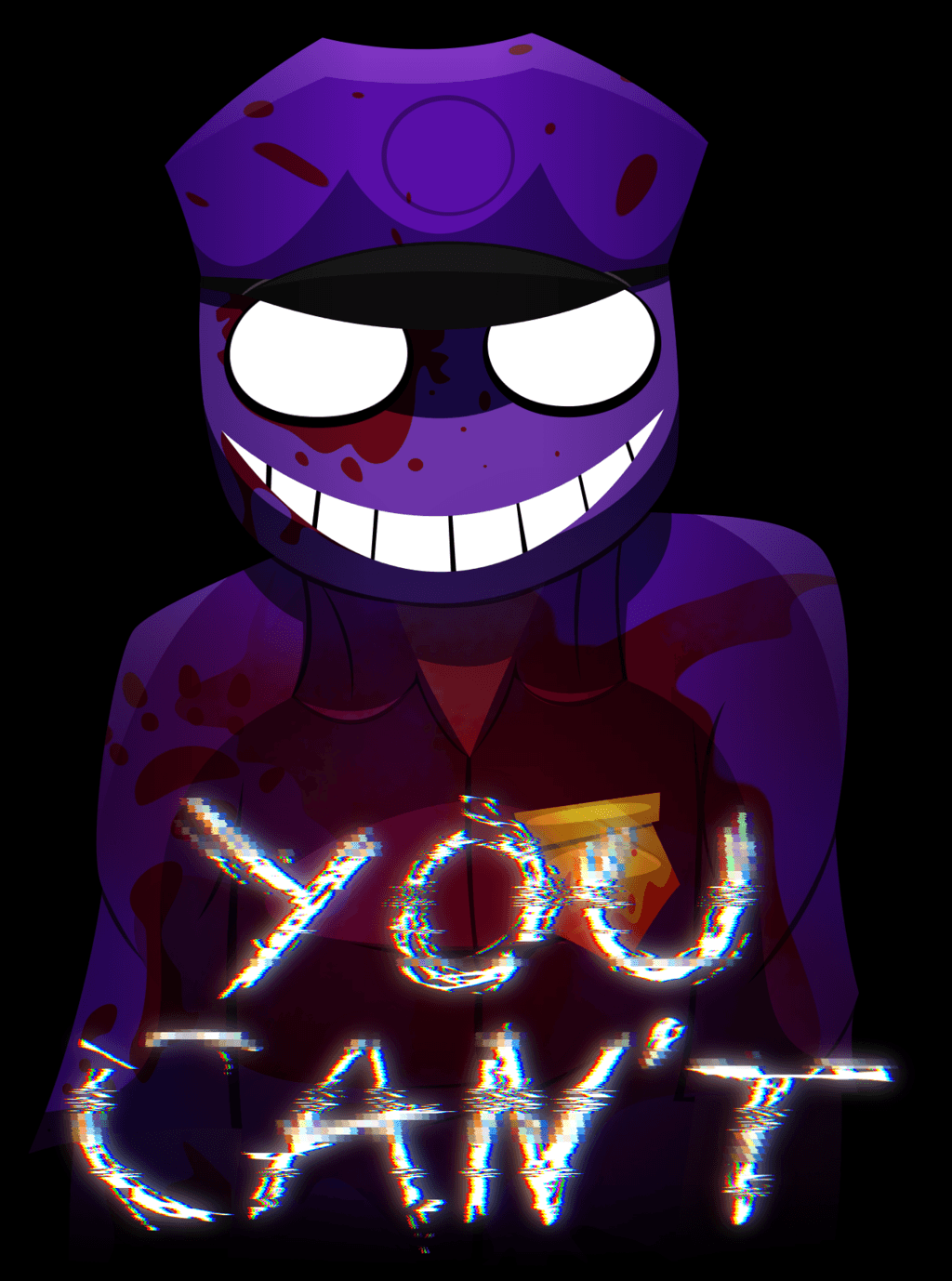 Download FNAF Purple Guy Anime Fanart Wallpaper