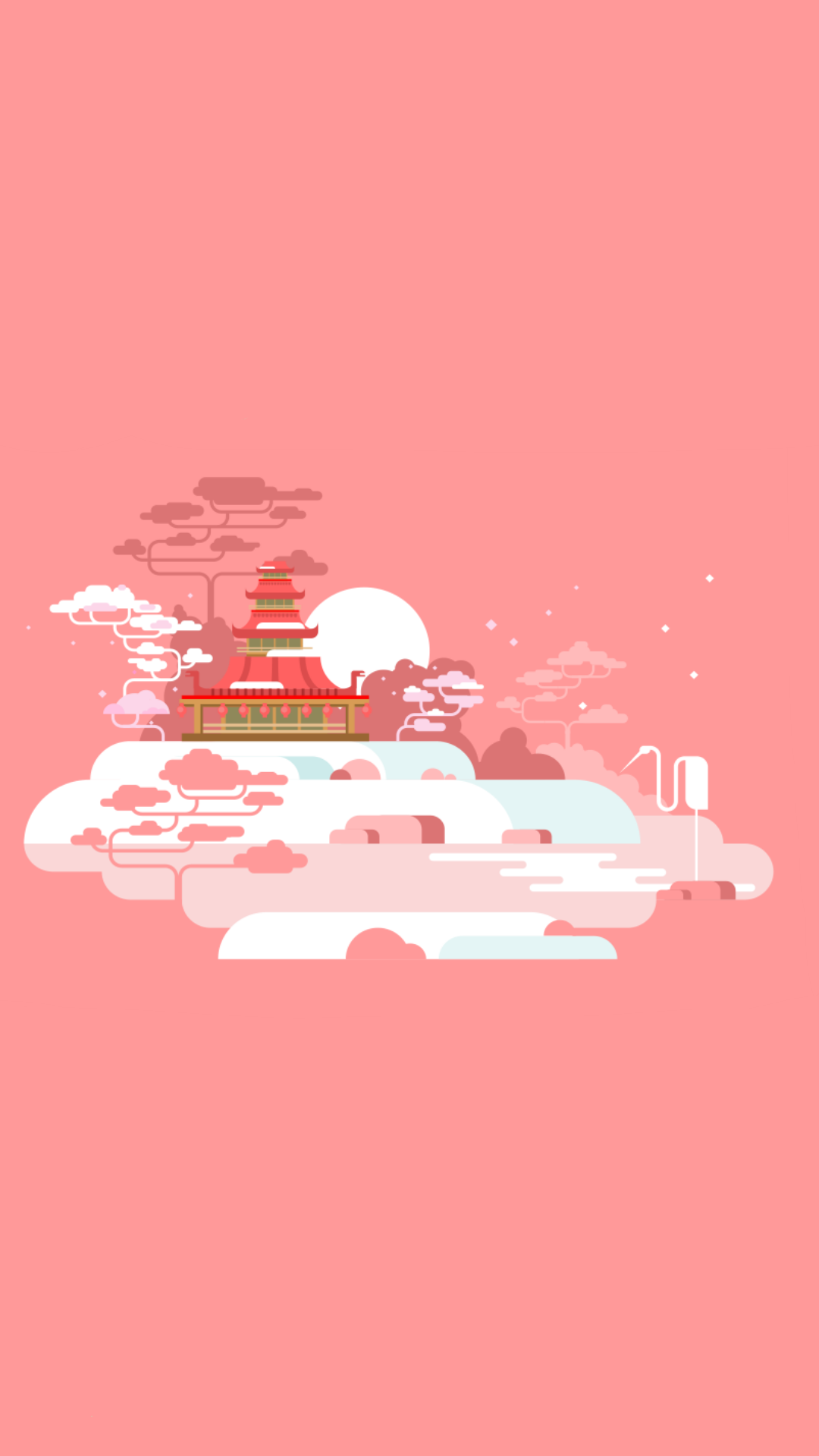 Pagoda to see more cool flat vector minimalist design art