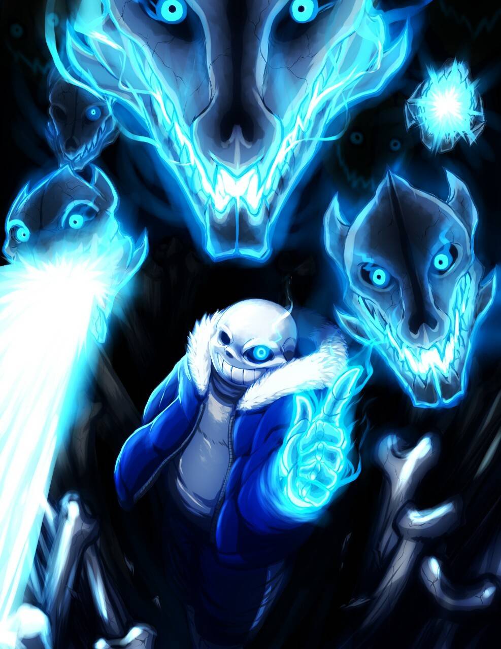 Undertale sans, bad time, bones, gaster, genocide, sans, undertale, HD  phone wallpaper