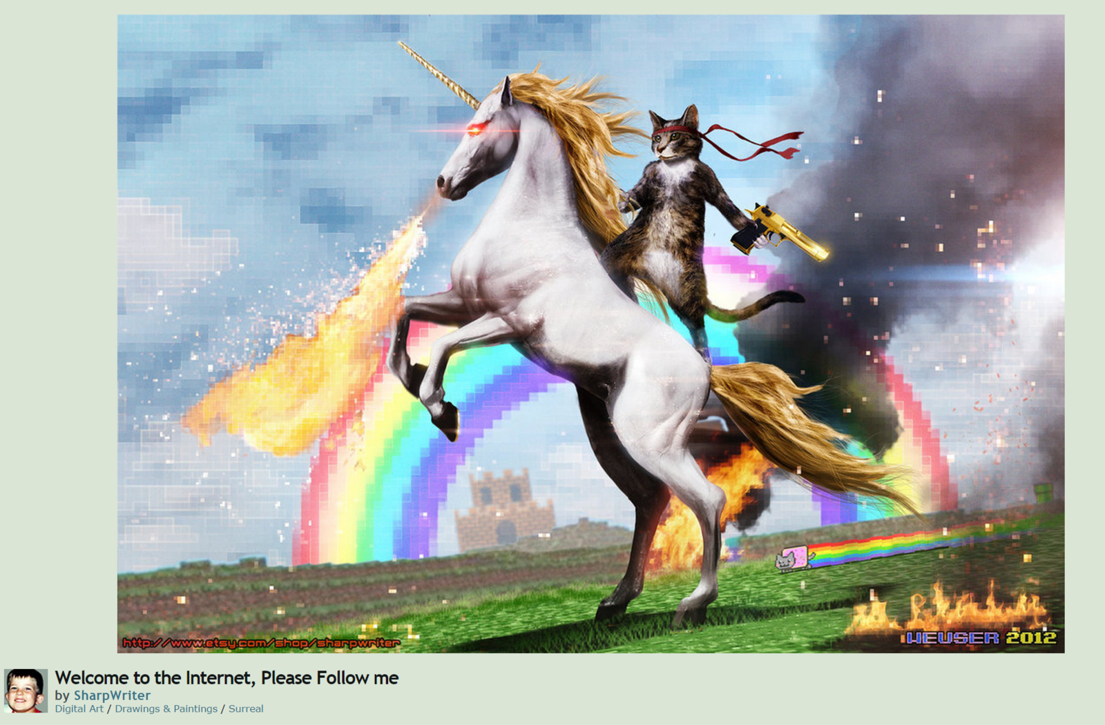 History of the Microsoft 'Ninja Cat on a Unicorn' and how to get