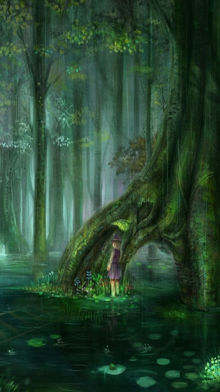 Fantasy Forest (720x1280) Wallpaper