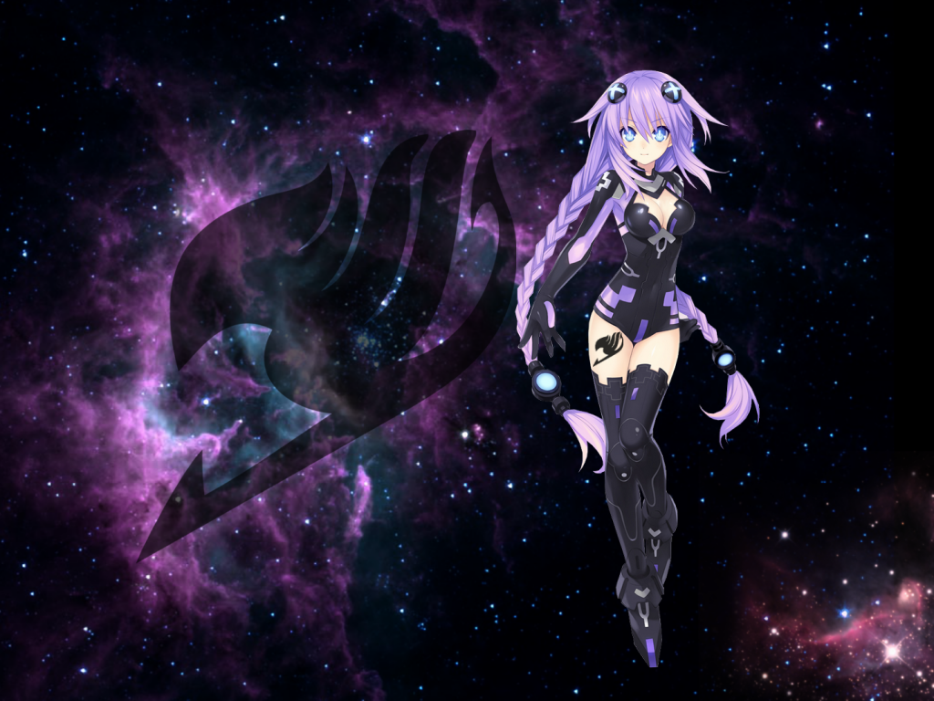 High Res Purple Anime Desktop Background