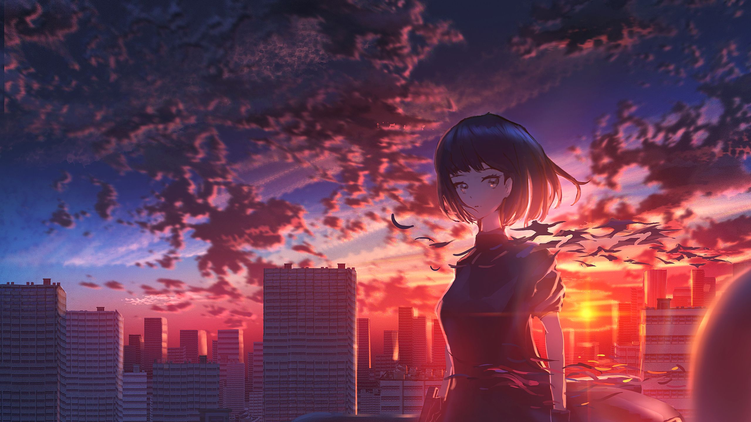 Girl Scenery Original Anime 1440P Resolution HD 4k