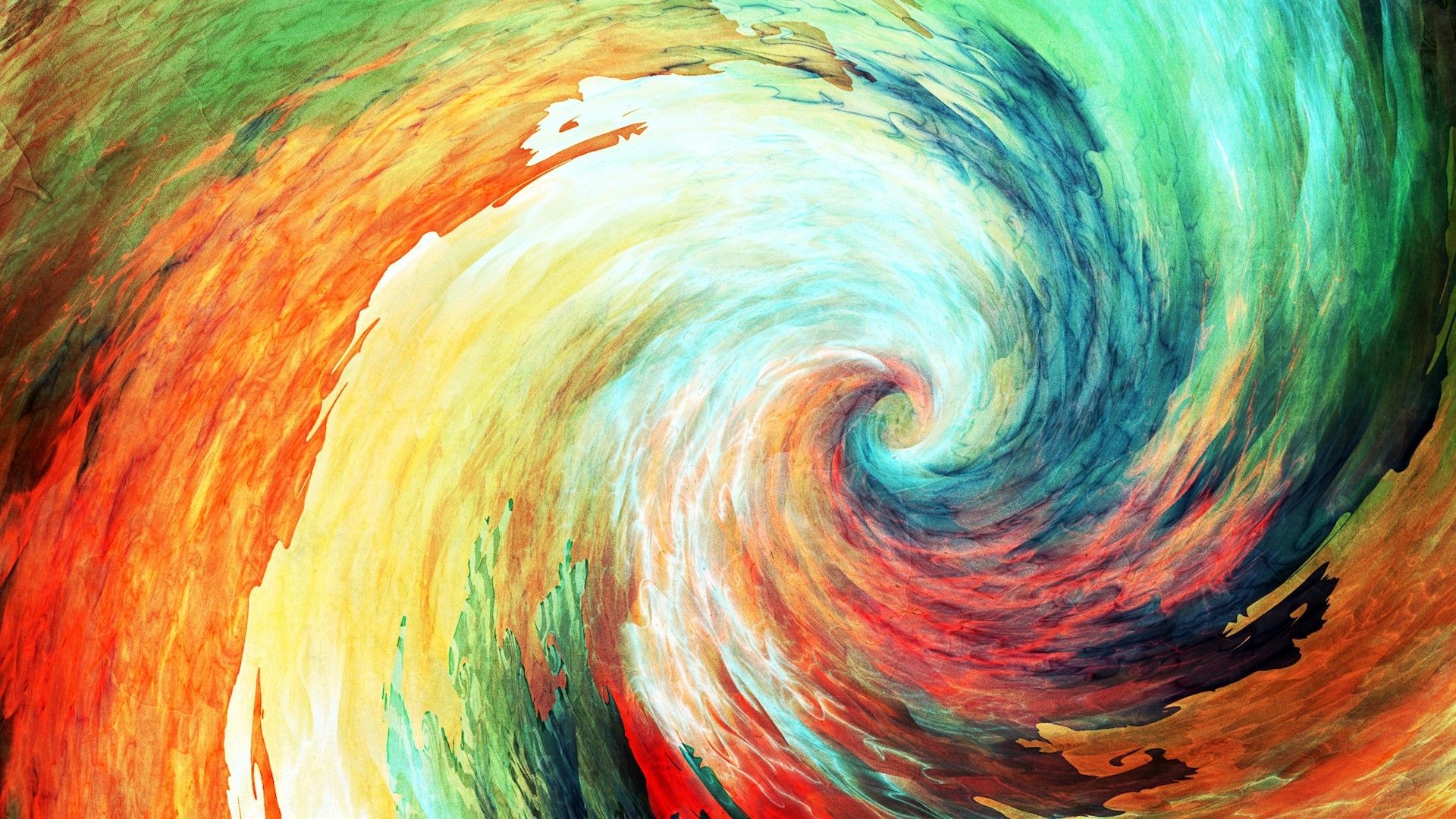 colorful, Painting, Anime, Spiral, Abstract Wallpaper HD / Desktop and Mobile Background