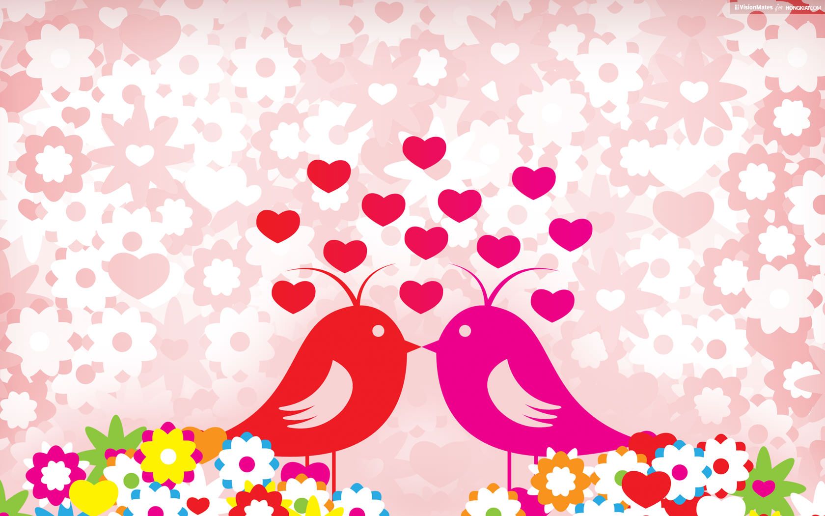 Freebie Release: Valentines Wallpaper Love Birds