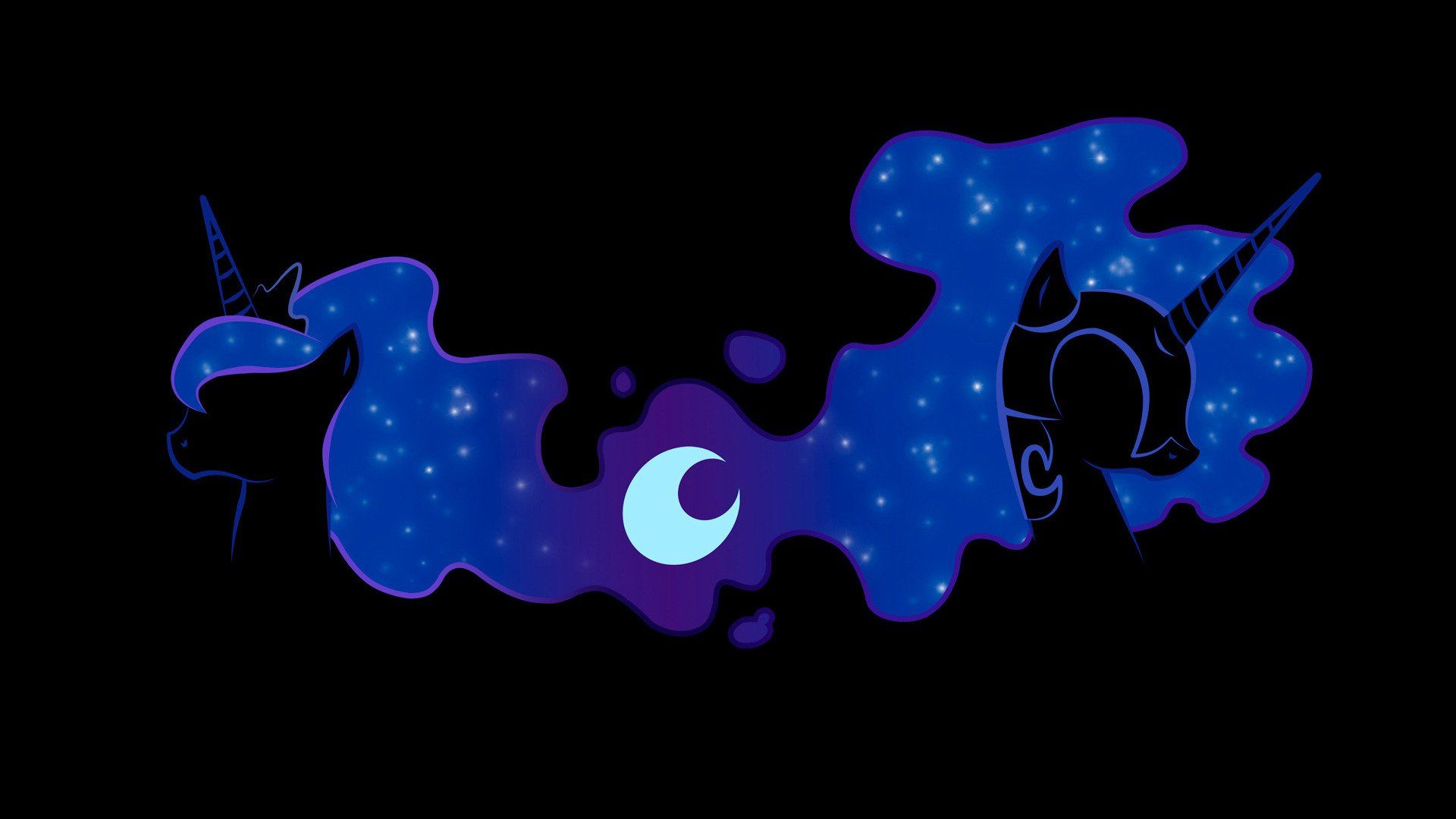 nightmare moon and princess Luna wallpaper Little Pony