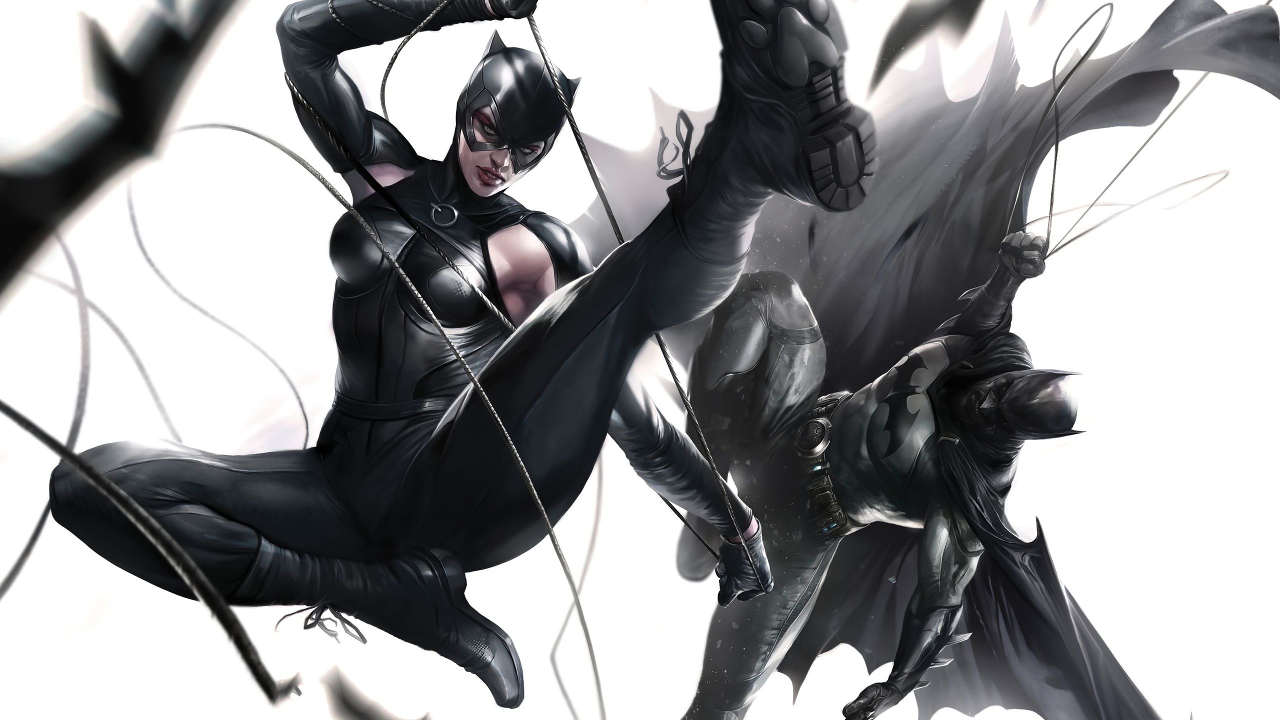 Catwoman And Batman 1440P Resolution HD 4k Wallpaper