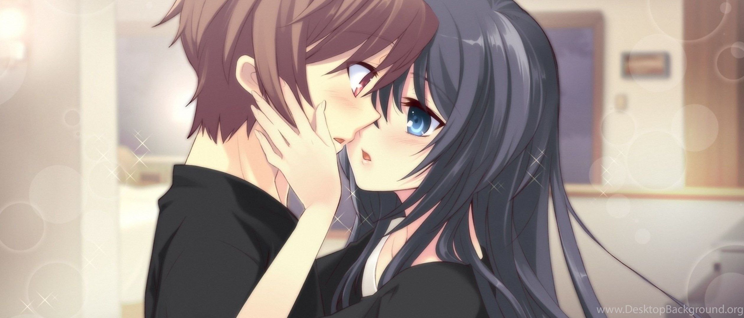 Cute Anime Couple HD Wallpaper Desktop Background
