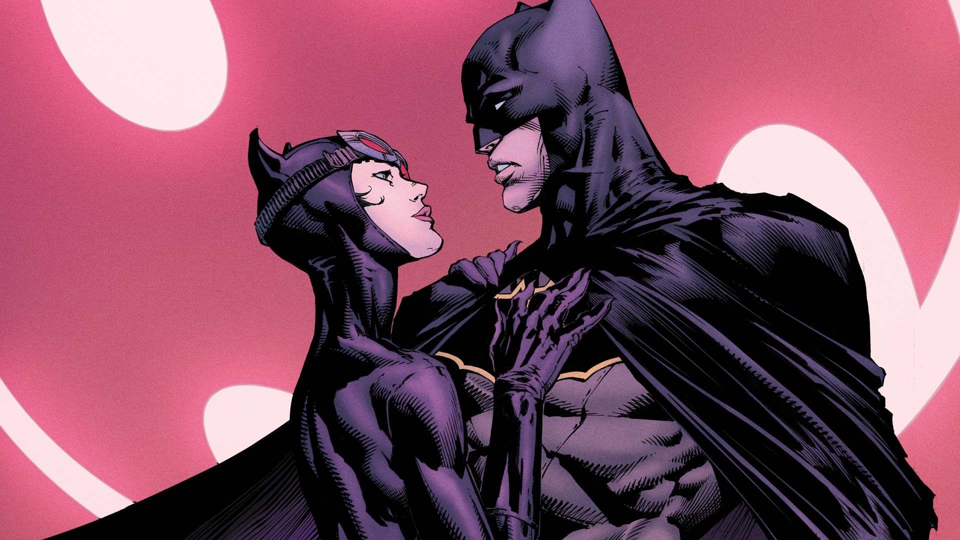 Wallpaper Batman and Catwoman, DC comics heroes 1920x1080 Full HD