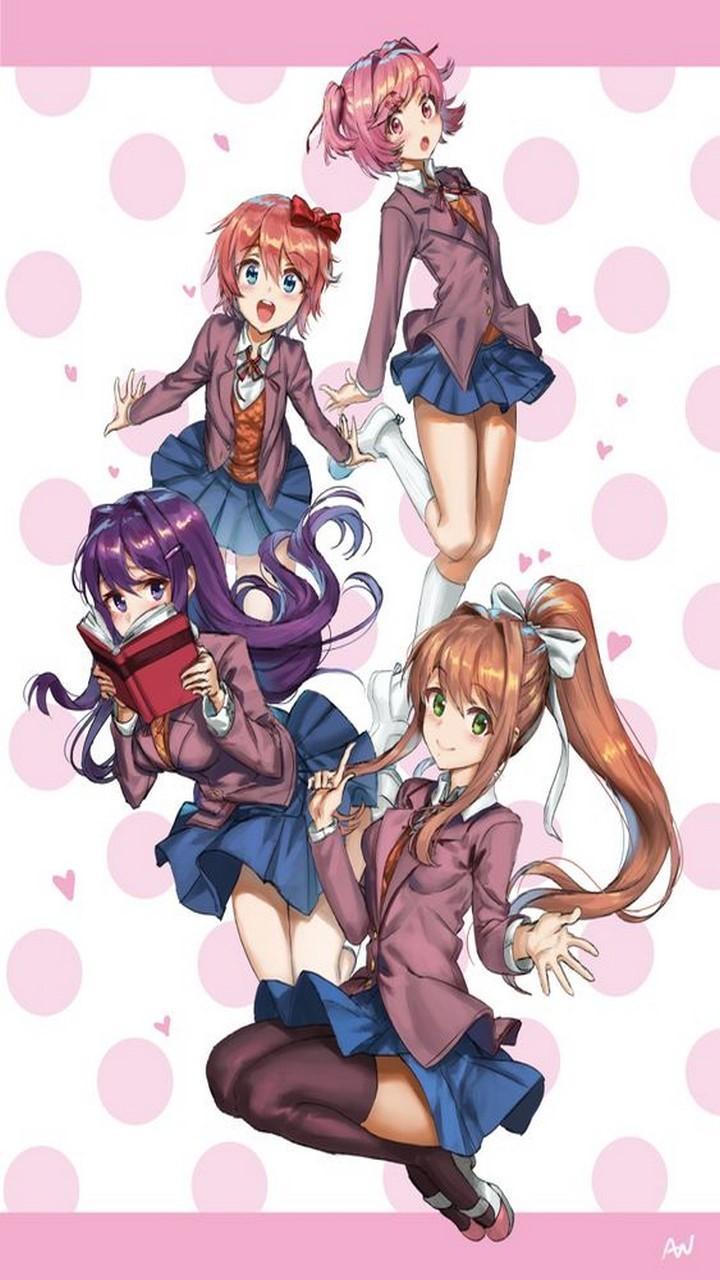 Doki Doki Literature Club! Phone Wallpaper by Sasoura - Mobile Abyss