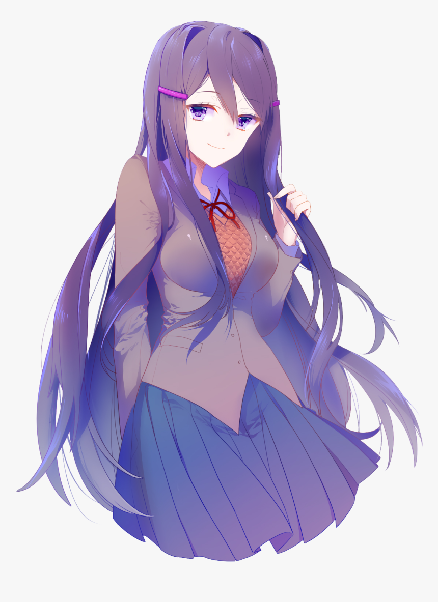 Doki Doki Literature Club Yuri Ddlc Wallpaper Phone, HD Png Download