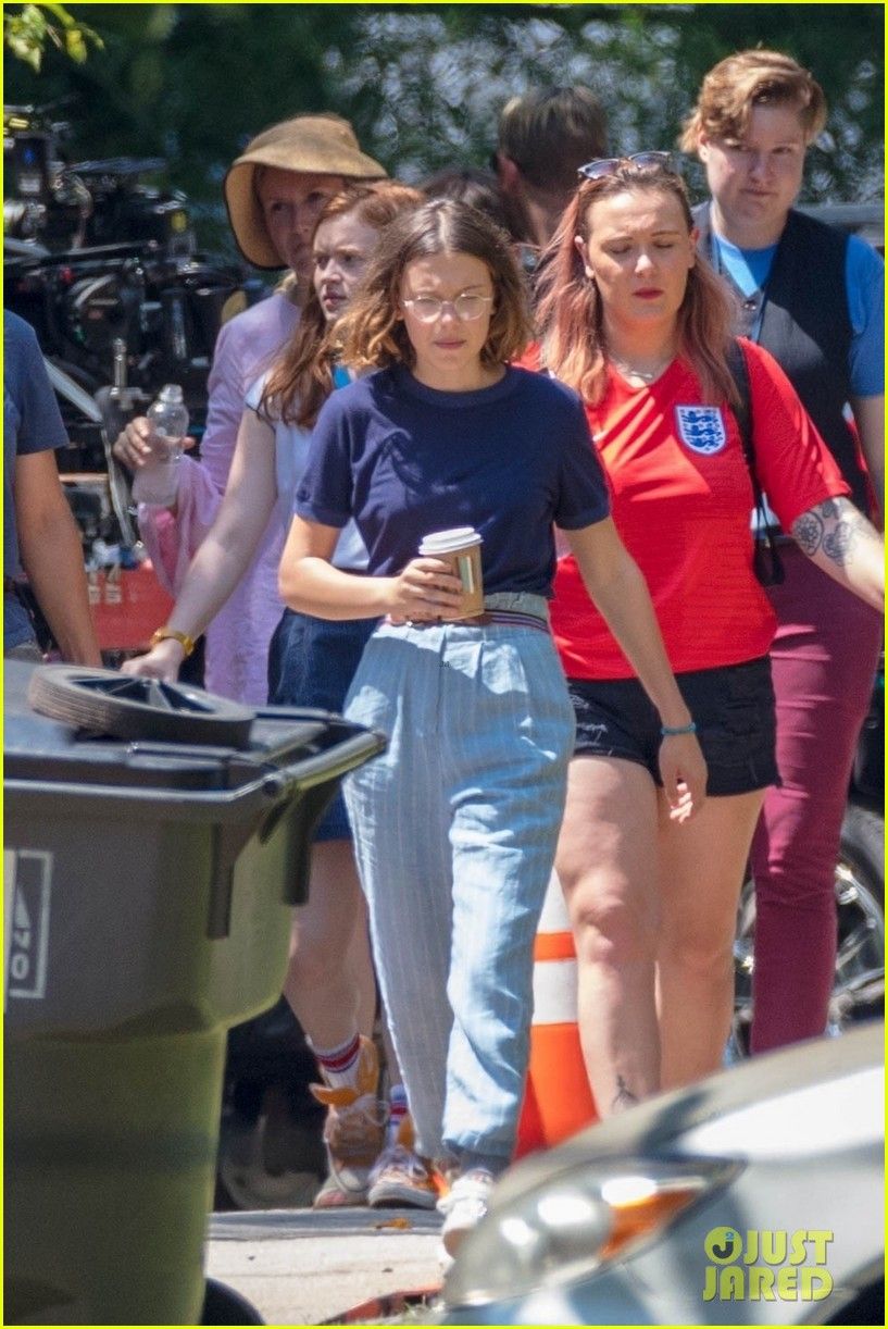 Millie Bobby Brown & Sadie Sink Get Back to Work on 'Stanger