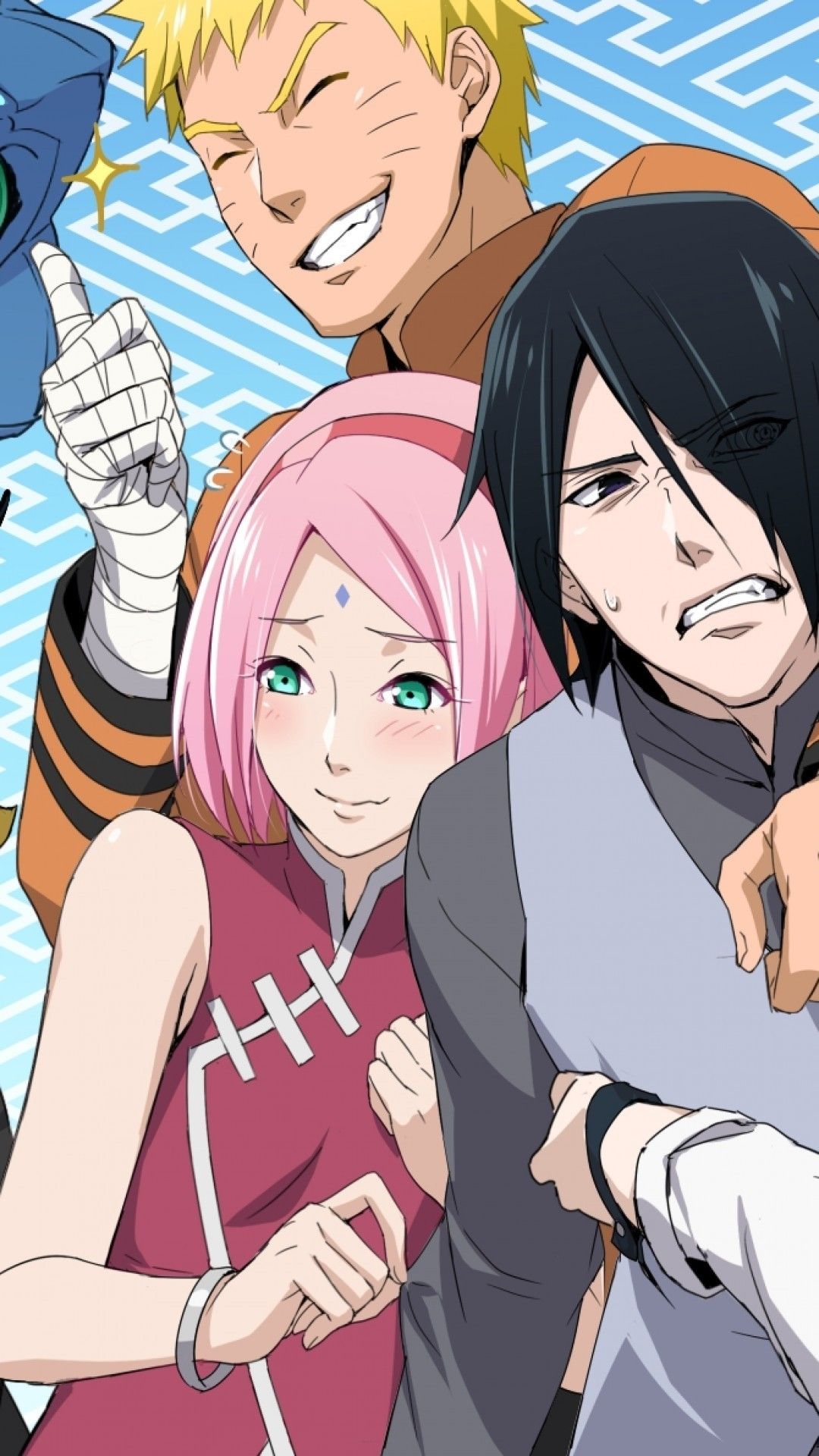 Desenhos: Naruto e Sasuke  Boruto, Sarada e Mitsuki - #Destaque