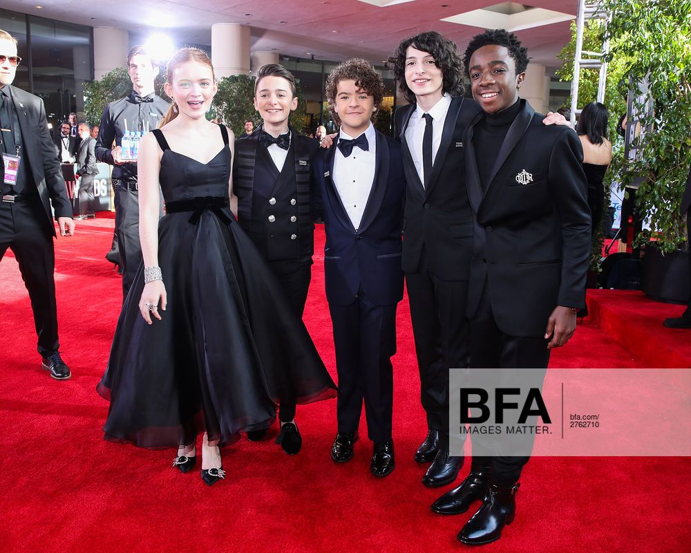 Sadie Sink, Noah Schna, Gaten Matarazzo, Finn Wolfhard, Caleb