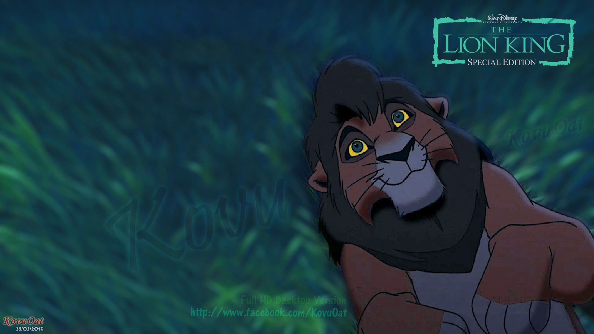 Lion King Kovu Desktop Wallpaper Background Full HD