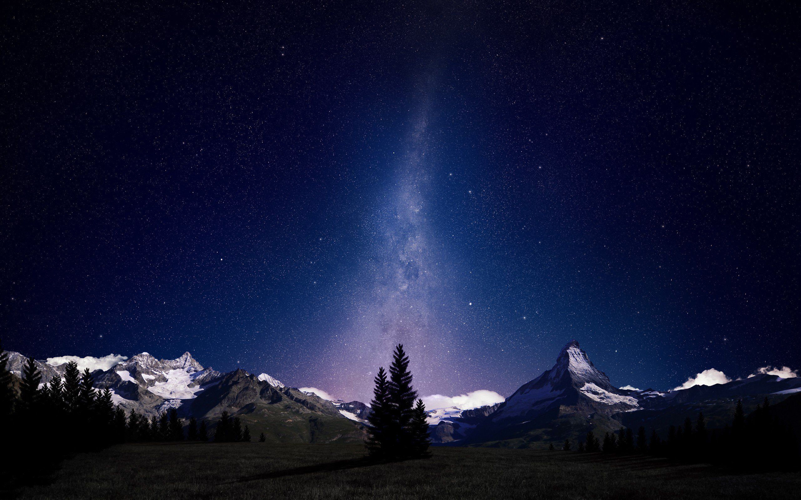Swiss Alps Night, HD Nature, 4k Wallpaper, Image, Background