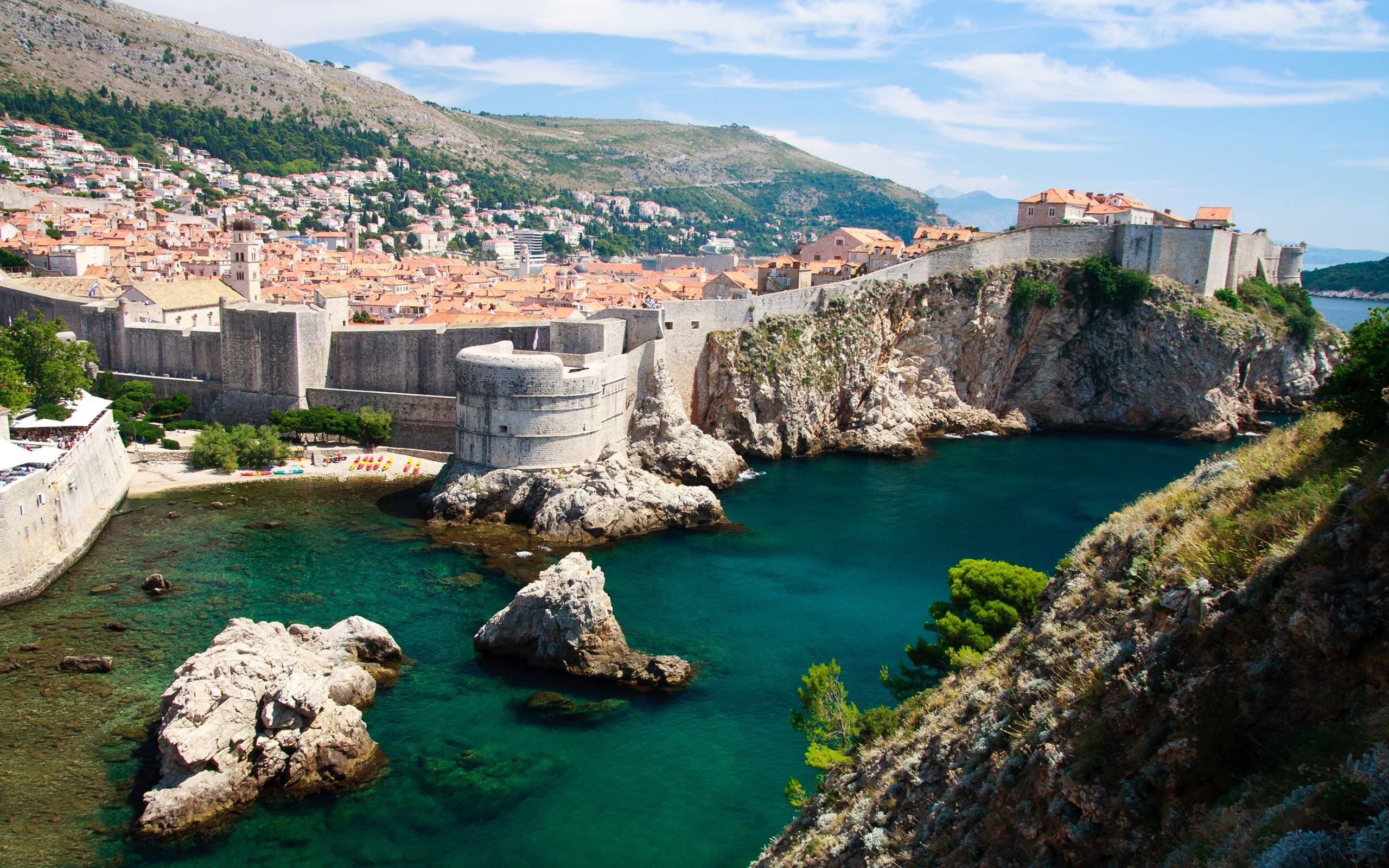 Desktop Wallpaper HD Old City Walls In Dubrovnik, Croatia