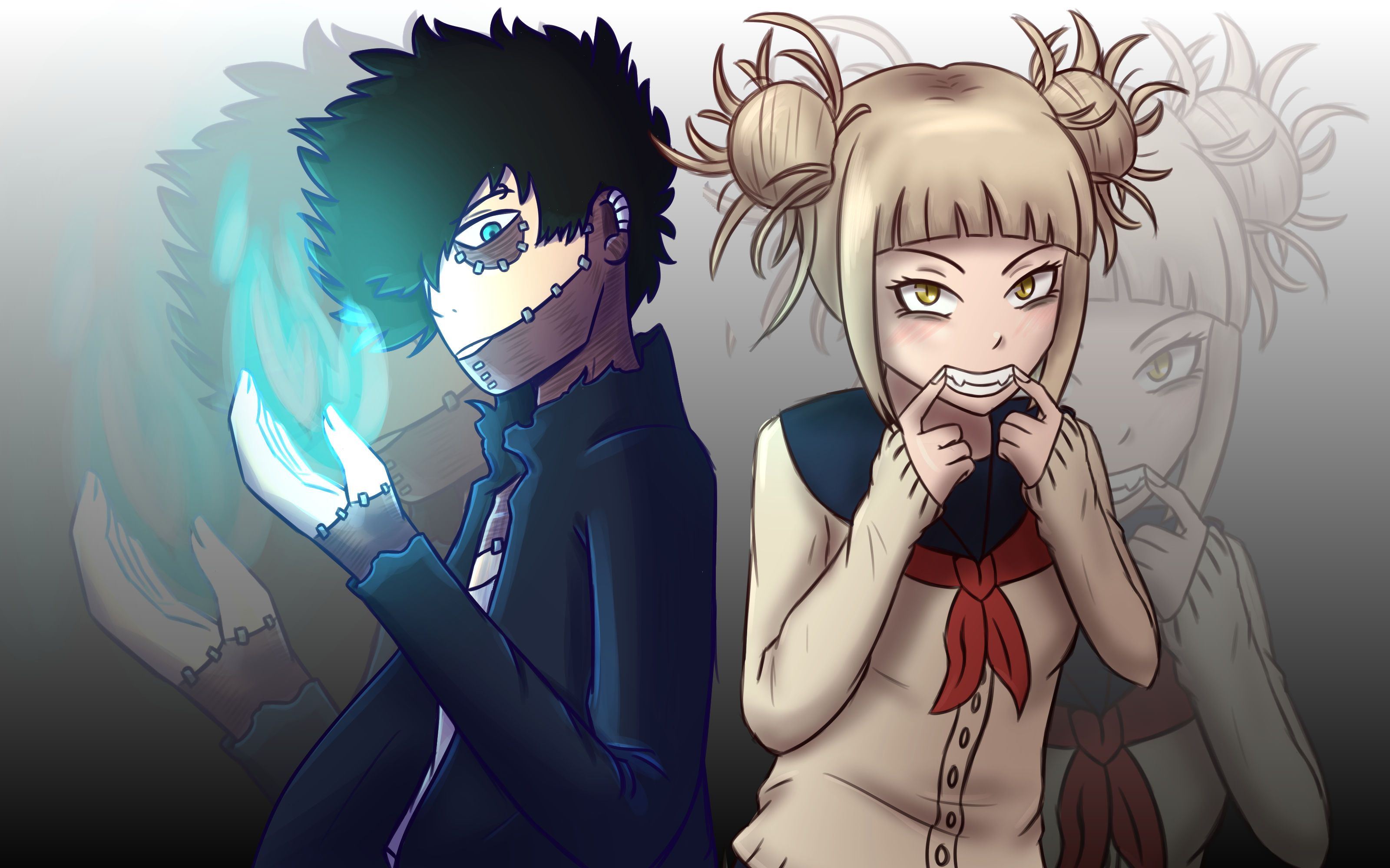 I tried a different style while drawing Dabi My DA post