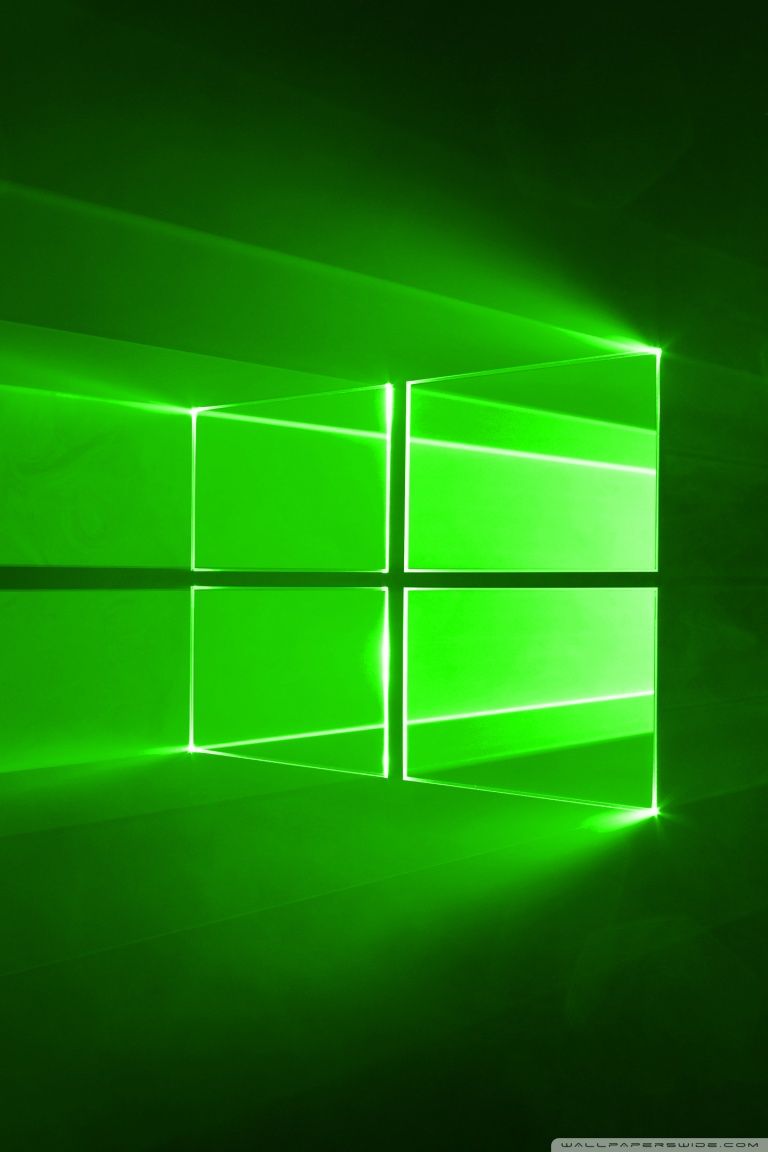 Windows 10 Green Ultra HD Desktop Background Wallpaper