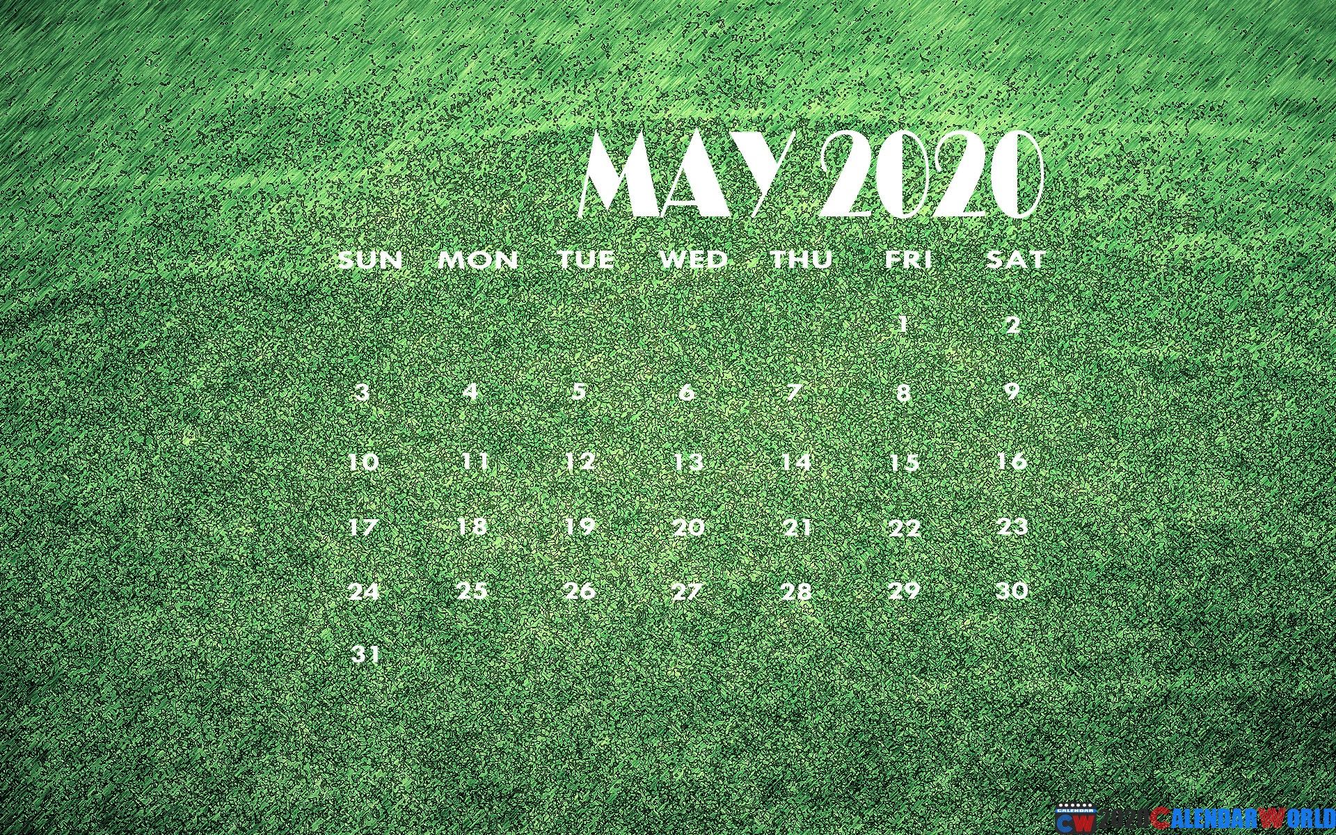 May 2020 Calendar Wallpaper For Desktop, iPhone, Mobile & Tablets