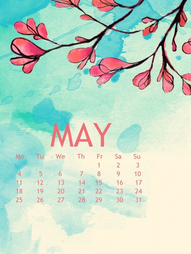 May Calendar 2020 iPhone Free HD Wallpaper