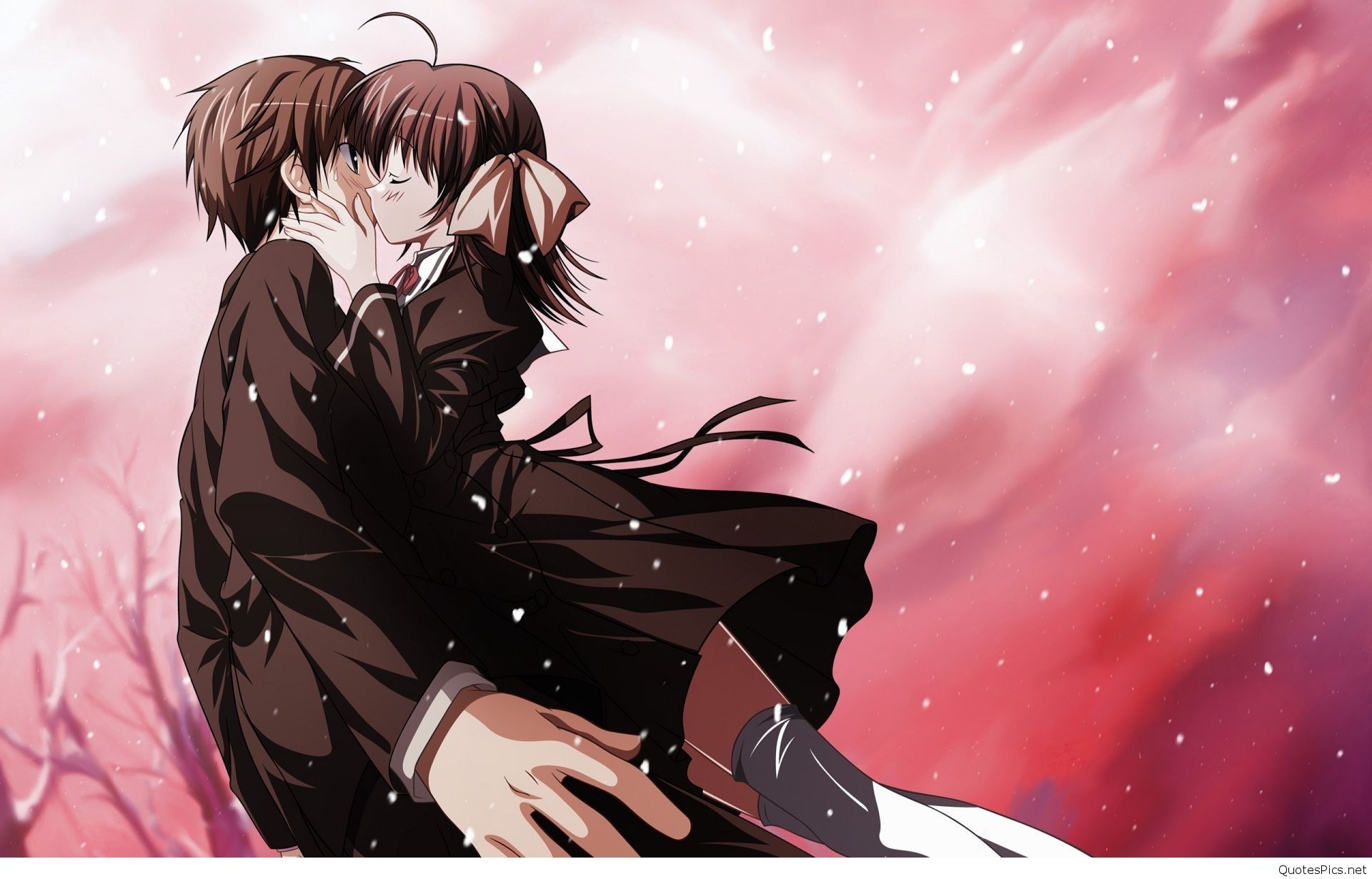 Sad Anime Couple Wallpaper HD