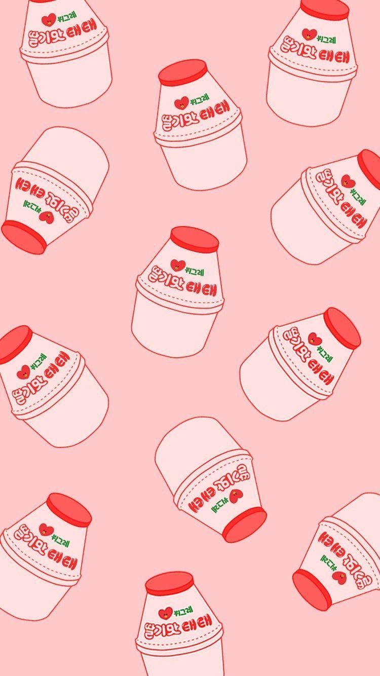 strawberry milk aesthetic Search aesthetic