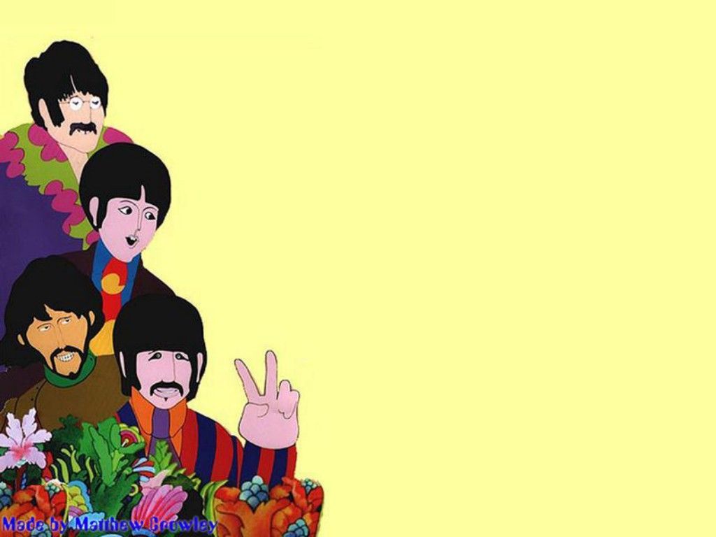 The Beatles Background. Beatles Cartoon