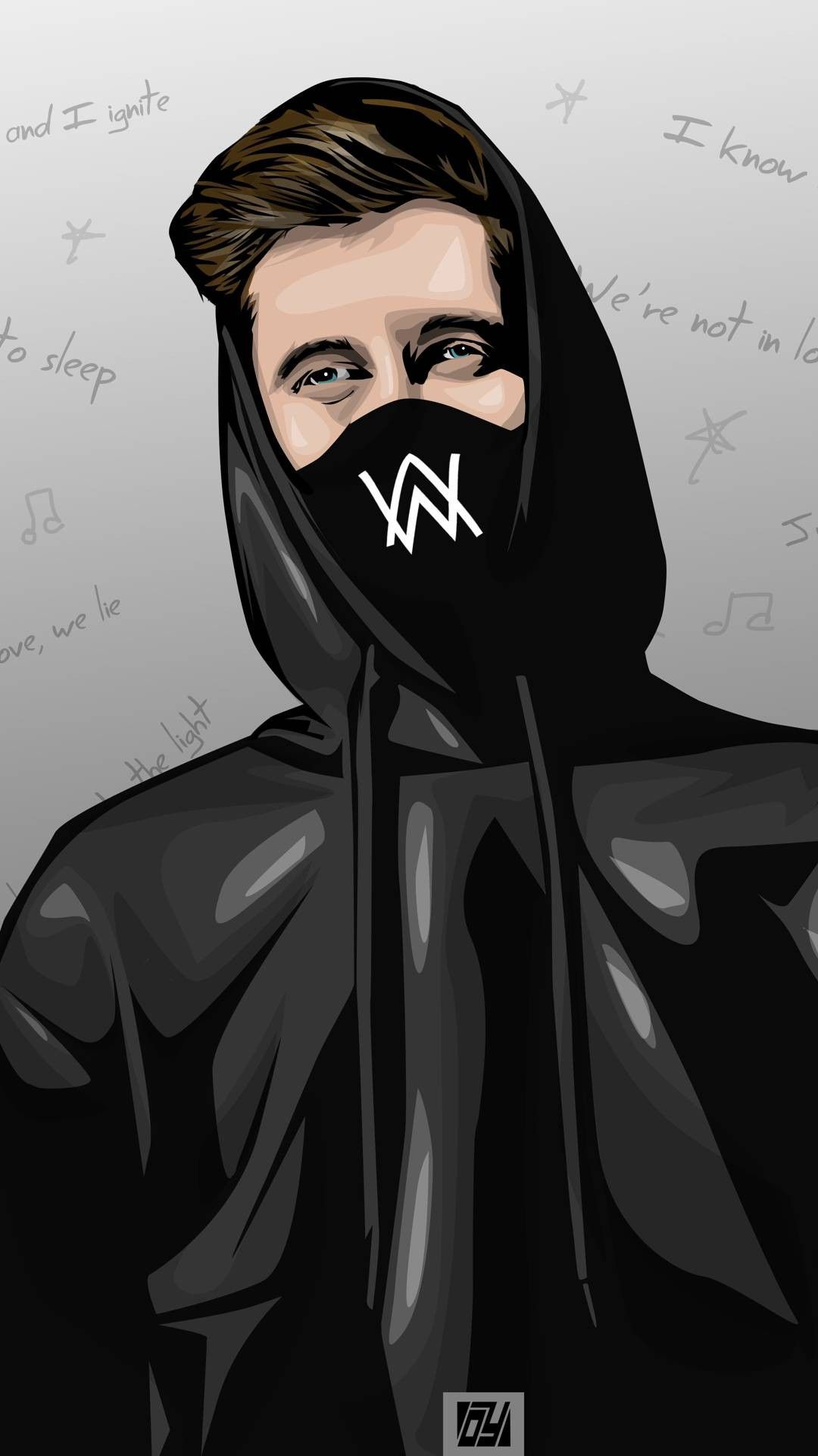 Alan Walker Cartoon Wallpapers - Wallpaper Cave