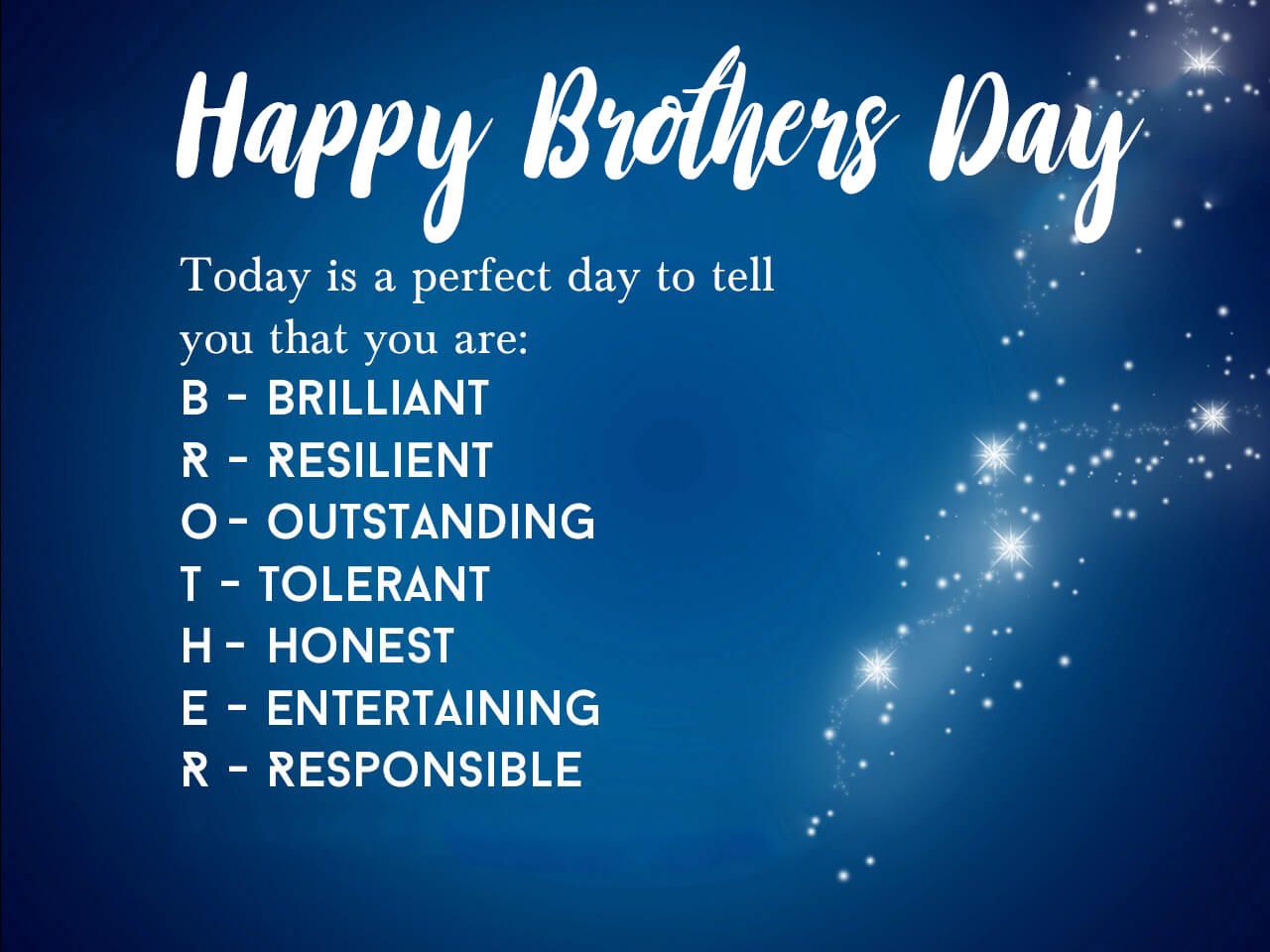 Happy Brothers Day Wishes Greetings Expansion Text Image