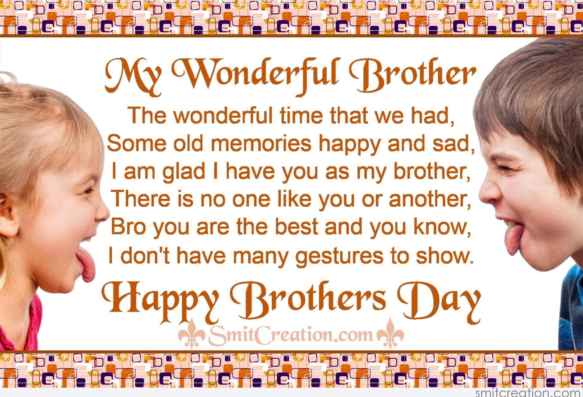 Happy Brothers Day Wallpaper  बड भई क ह नह छट क भ भज य टप  10 Happy Brothers Day Wallpaper  Hari Bhoomi