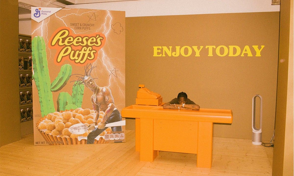 See Inside Travis Scott's Wild Reese's Puffs Paris Pop Up