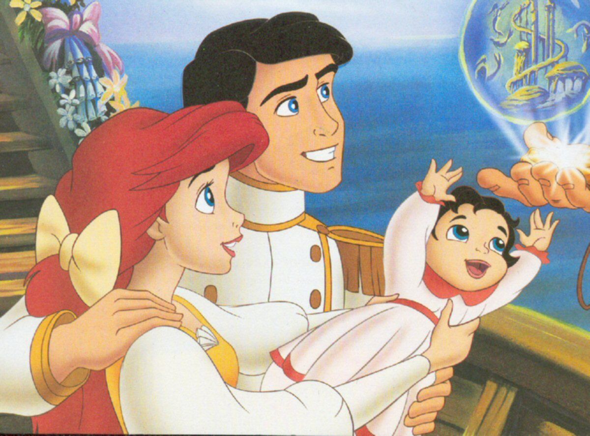 Ariel, Eric and baby Melody bébés photo